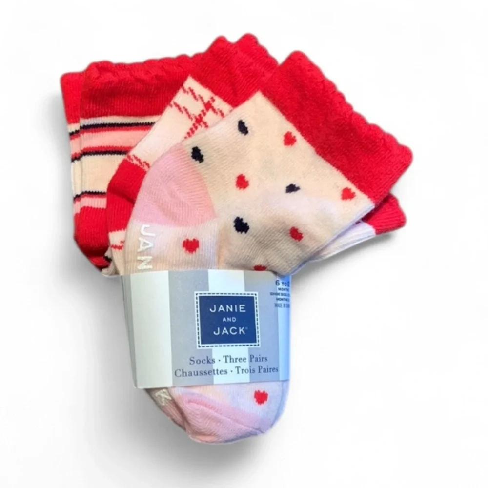 Janie and Jack Baby Girl Socks 3 Pack